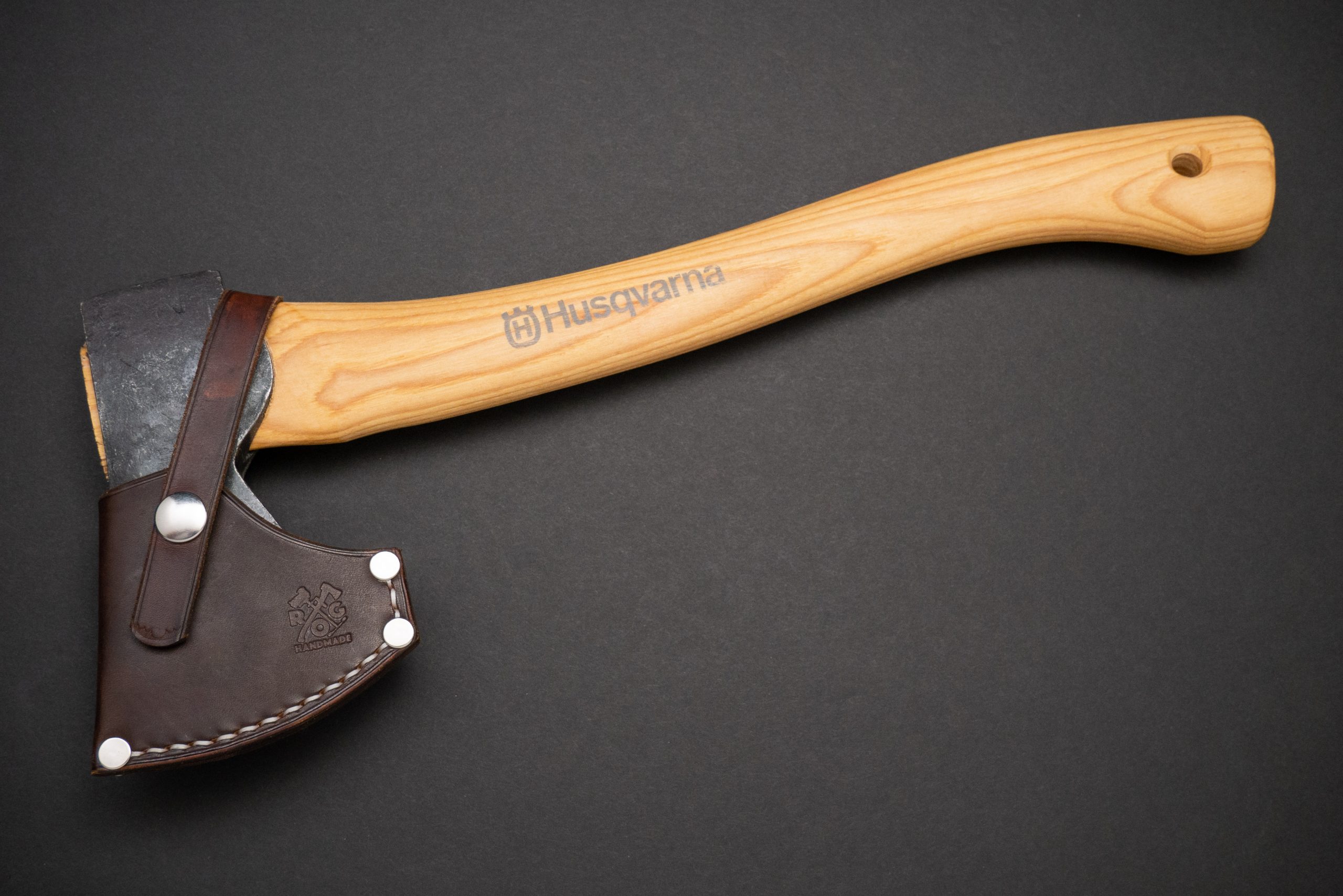Husqvarna 15 Inch Camping Axe ROG Custom Leather Sheath